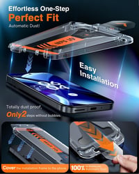 LK Tempered Glass képernyővédő Google Pixel 10 és Pixel 9 készülékhez, 2 db, teljes fedés - Google Pixel 10/9, transparent 2