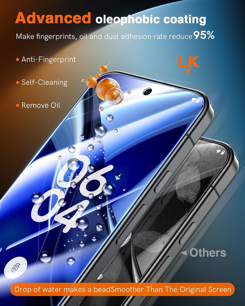 LK Tempered Glass képernyővédő Google Pixel 10 és Pixel 9 készülékhez, 2 db, teljes fedés - Google Pixel 10/9, transparent