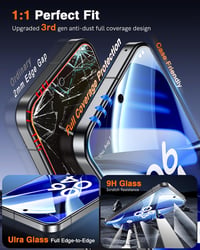 LK Tempered Glass képernyővédő Google Pixel 10 és Pixel 9 készülékhez, 2 db, teljes fedés - Google Pixel 10/9, transparent 5