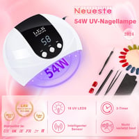 LKE UV Lámpa Műkörömhöz - 54W LED Körömszárító 3 Időzítővel, LCD Kijelzővel és Autó Érzékelővel - Minden UV Zselé Lakhoz, Kezdőknek és Profi 2