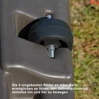 LKINBO kereketes napernyőtartó 120 kg terhelhetőséggel, vízzel tölthető alappal 5