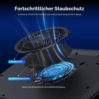 llano Gaming Laptop Cooler 15-19 hüvelykes notebookhoz USB 3 porttal 3