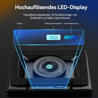 llano Gaming laptop hűtőpad 14 cm extra nagy ventilátorral, fekete, 15-19 col, 3 port USB hub, záró hab, RGB nélkül 4