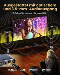 Prepínač Llano HDMI 2.1, 4 v 1, 8K@60Hz, 4K@120Hz, audio extraktor, optický a 3,5 mm výstup, SPDIF 7.1Ch, 48 Gb/s, kompatibilný s PS4/PS5 a Xbox 5