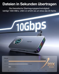 Čítačka kariet llano R604 4-v-1 CFexpress Type A/B s rýchlosťou USB 3.2 Gen 2 10 Gb/s 4