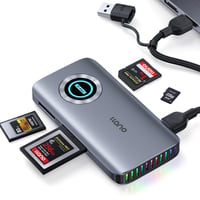Čítačka kariet llano R604 4-v-1 CFexpress Type A/B s rýchlosťou USB 3.2 Gen 2 10 Gb/s 1