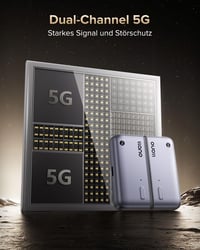 Bezdrôtový HDMI vysielač a prijímač llano S850 USB-C, bezdrôtový prenos obrazu 1080P, sivý 7
