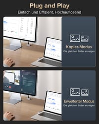 Bezdrôtový HDMI vysielač a prijímač llano S850 USB-C, bezdrôtový prenos obrazu 1080P, sivý 3