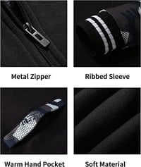 LLdress fiú fleece kabát kapucnival, meleg téli pulóver cipzárral 4