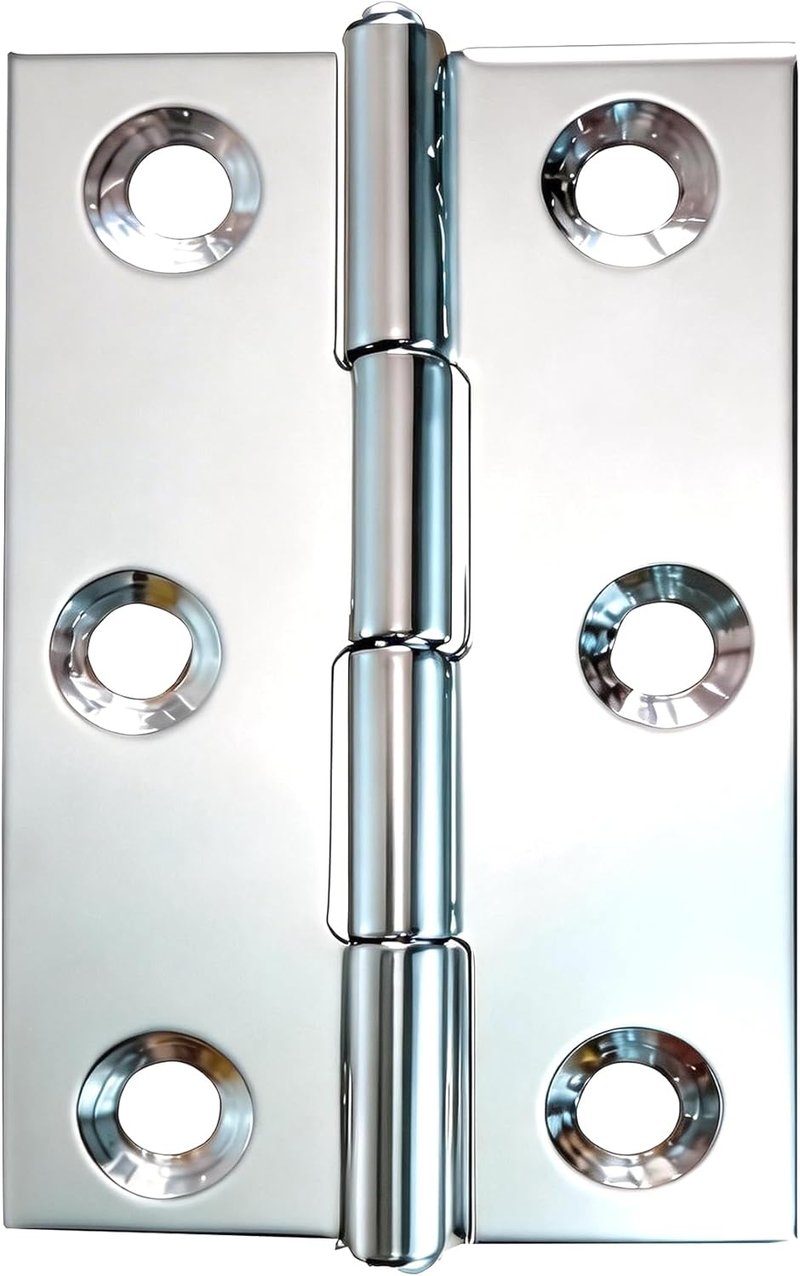 LLRY 10 db rozsdamentes acél ajtópánt 55x34mm bútor zsanér