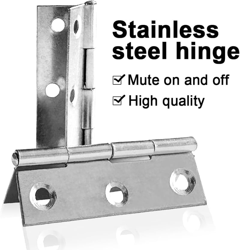 LLRY 10 db rozsdamentes acél ajtópánt 55x34mm bútor zsanér