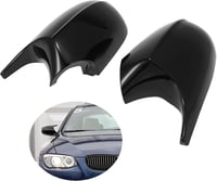 LMYDIDO Fekete Visszapillantó Tükör Borítás BMW E81 E82 E87 E88 E90 E91 E92 E93 2010-2013 LCI Modellekhez - ABS Anyagú Tükörkupak Csere 1