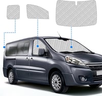 LMYSUFI ablakszél-terelő Citroën Jumpy (2006-2016) - fekete, 5 db 4