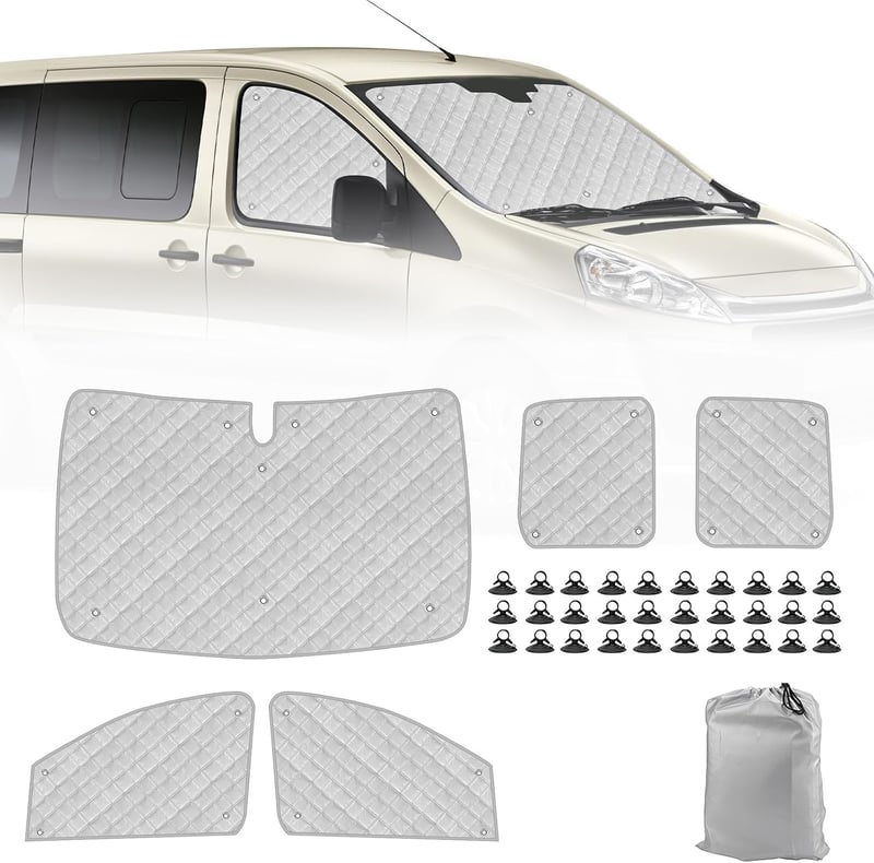 LMYSUFI ablakszél-terelő Citroën Jumpy (2006-2016) - fekete, 5 db