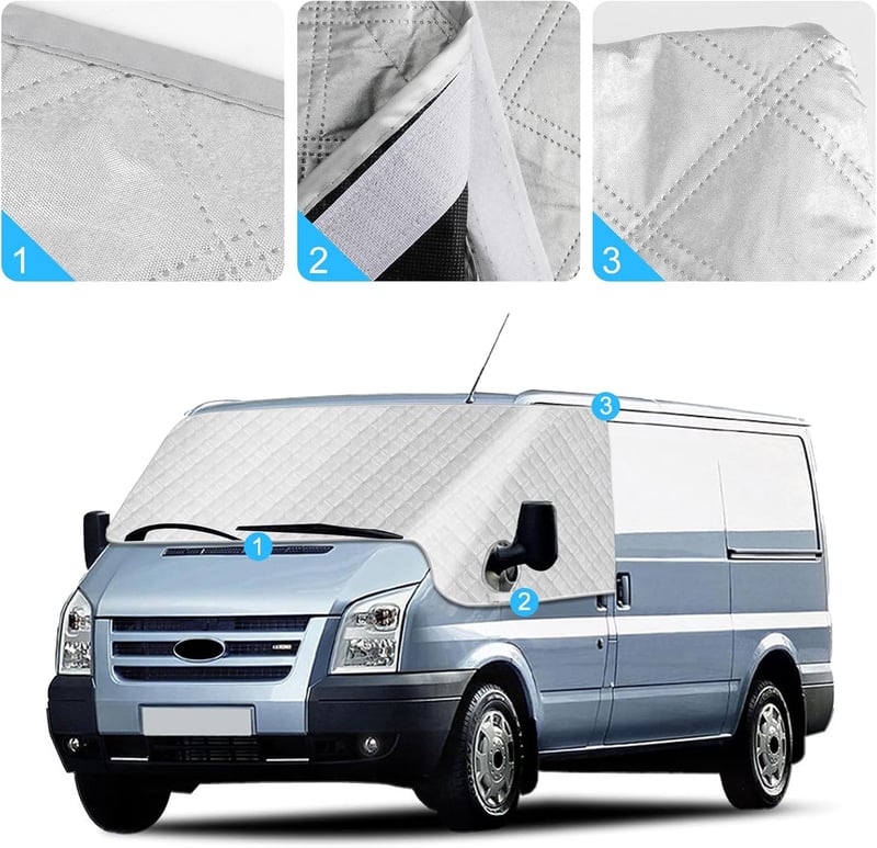 LMYSUFI Ford Transit MK7 szélvédő takaró napvédelem 2000-2014