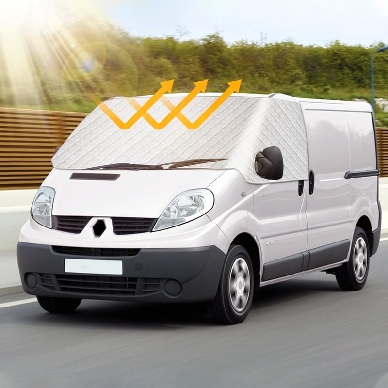 LMYSUFI Renault Trafic szélvédő takaró 2001-2014, napvédő hővédő fólia
