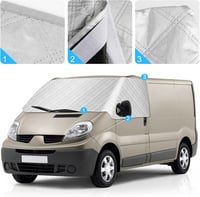 LMYSUFI Renault Trafic szélvédő takaró 2001-2014, napvédő hővédő fólia 7