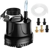 Lnicez Mini Merülő Szivattyú 25W 1500L/h - Akváriumokhoz, Kerti Tavakhoz, Szökőkutakhoz, Alacsony Vízszintű Szivattyúzáshoz, Túlmelegedés El 1