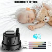 Lnicez Mini Merülő Szivattyú 25W 1500L/h - Akváriumokhoz, Kerti Tavakhoz, Szökőkutakhoz, Alacsony Vízszintű Szivattyúzáshoz, Túlmelegedés El 4