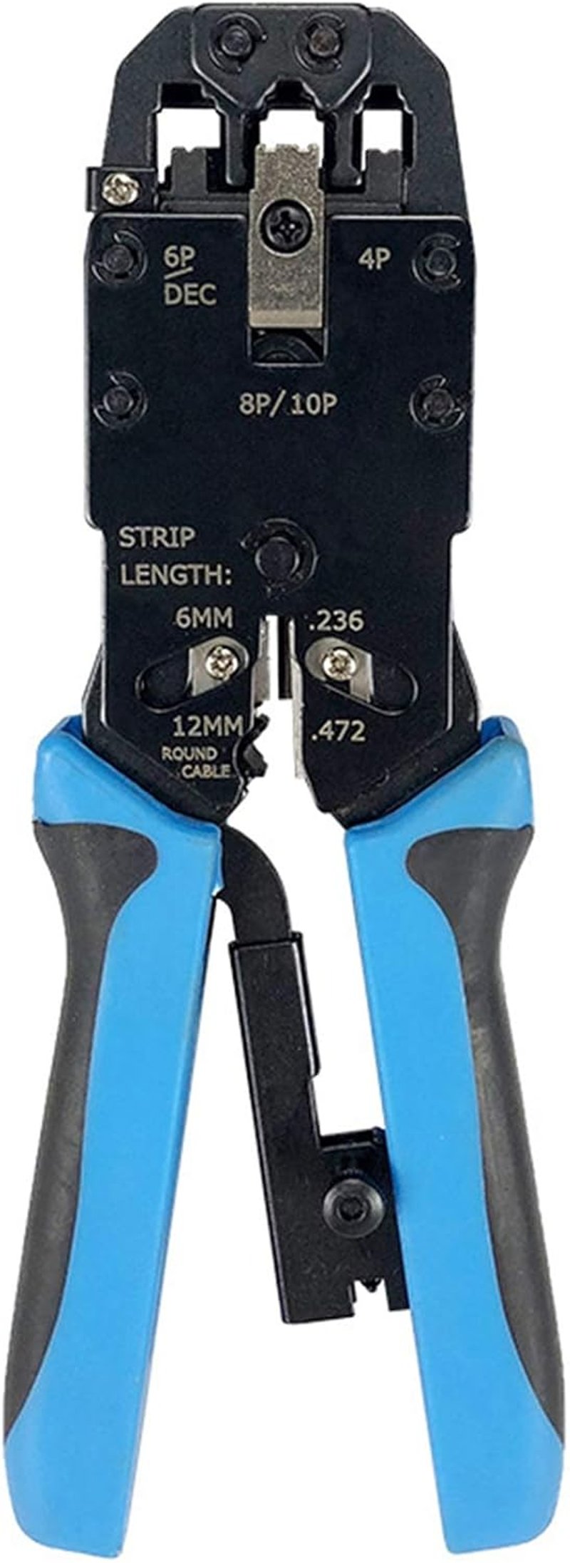Lobamop RJ45 Hálózati Krimpelő Fogó 10P 8P 6P 4P Ethernet Kábel Csatlakozó Szerelő Eszköz RJ11 RJ12 Fekete Kék
