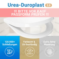 LOBENSWERK WC sedadlo typu D, krátke, s pomalým sklápaním, antibakteriálne – biele 7
