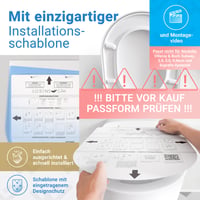 LOBENSWERK WC sedadlo typu D, krátke, s pomalým sklápaním, antibakteriálne – biele 2