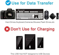 LOBKIN USB Hub 7 Portos Hordozható USB 2.0 Elosztó LED Kapcsolókkal Laptop PC MacBook Számítógép Eszközökhöz 8