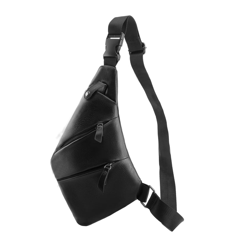 LOCAL LION Taška cez rameno Unisex proti krádeži - Vodoodpudivá crossbody taška z PU kože s viacerými vreckami, čierna, na mestské použitie