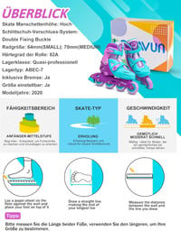 Locavun Állítható Gyermek Görkorcsolya Lányoknak 26-35 EU Méretben, 82A PU Kerekekkel, ABEC 7 Csapággyal, Lila 6