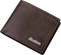 LOCCY Férfi Bőr Pénztárca Kompakt Méret Fekete Barna Színben Modern Dizájn Slim Wallet Kártya Tartó 1