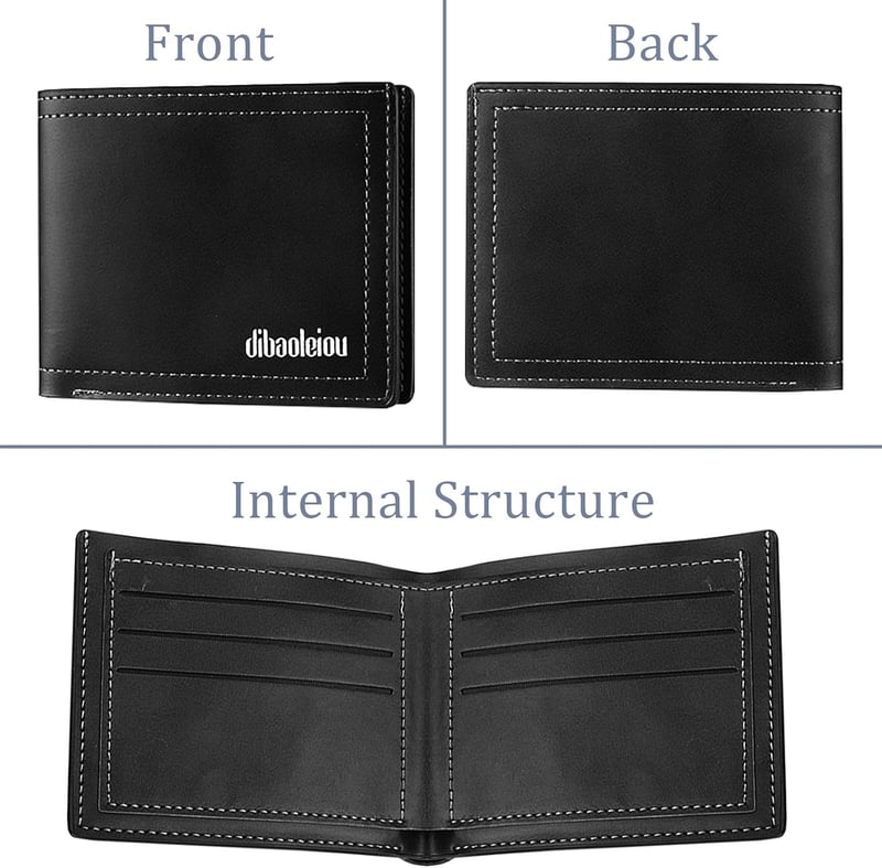 LOCCY Férfi Bőr Pénztárca Kompakt Méret Fekete Barna Színben Modern Dizájn Slim Wallet Kártyatartó
