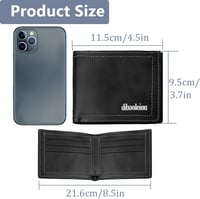 LOCCY Férfi Bőr Pénztárca Kompakt Méret Fekete Barna Színben Modern Dizájn Slim Wallet Kártyatartó 2