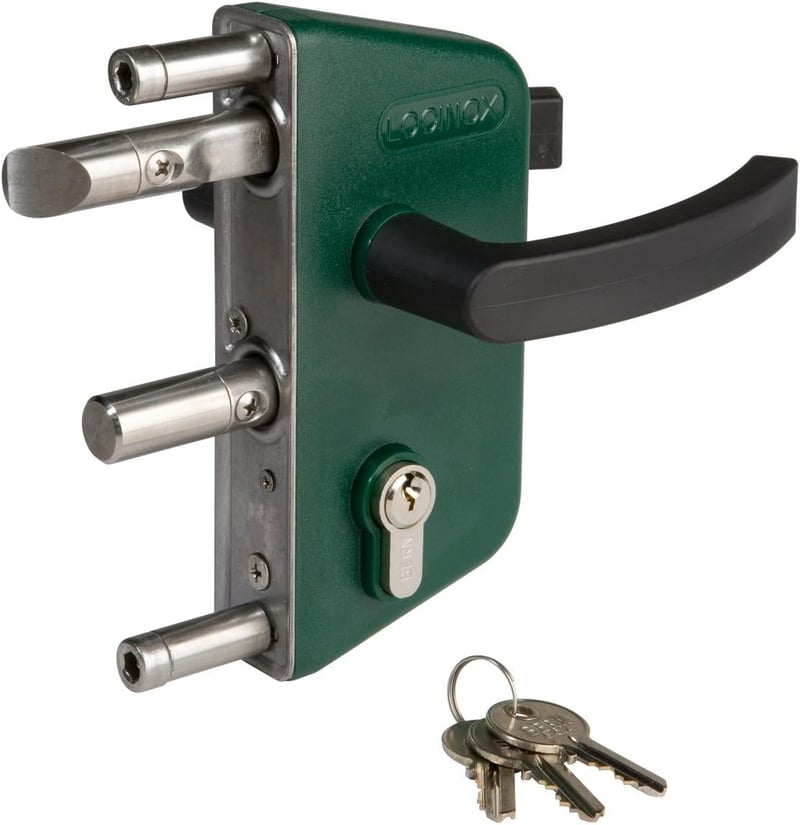 Locinox Green LAKZ P1 Kerti kapu zár rozsdamentes acél mechanizmussal