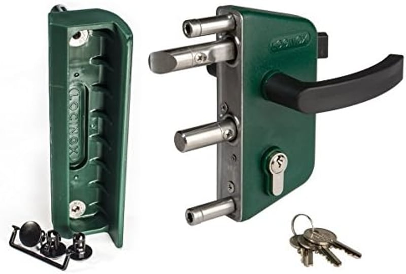 Locinox Green LAKZ P1 Kerti kapu zár rozsdamentes acél mechanizmussal
