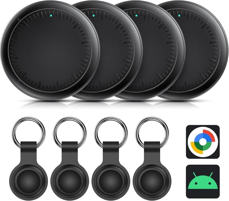 Inteligentný Bluetooth lokátor LocLynx, vyhľadávač kľúčov, Android, balenie 4 ks, vodotesnosť IP67, na kľúče/peňaženku/bicykel/batožinu
