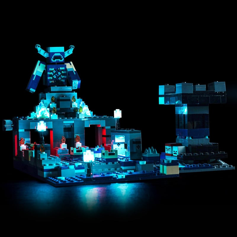 Súprava LED osvetlenia LocoLee pre LEGO Minecraft 21246 Bitka v temnote (Neobsahuje LEGO model) - Minecraft Duell in der Finsternis Kompa