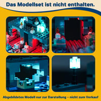 Súprava LED osvetlenia LocoLee pre LEGO Minecraft 21246 Bitka v temnote (Neobsahuje LEGO model) - Minecraft Duell in der Finsternis Kompa 6