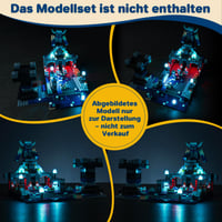 Súprava LED osvetlenia LocoLee pre LEGO Minecraft 21246 Bitka v temnote (Neobsahuje LEGO model) - Minecraft Duell in der Finsternis Kompa 3