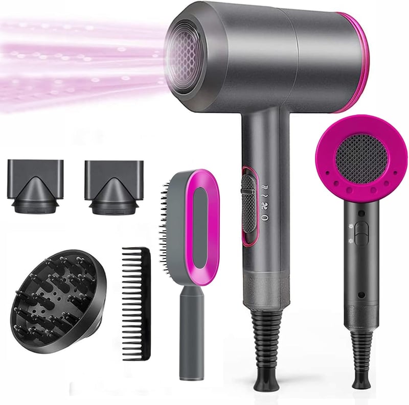 LOEVERY 1800W Professzionális Hajszárító AC Motor, 3 Hőfok, Diffúzor és Koncentrátor