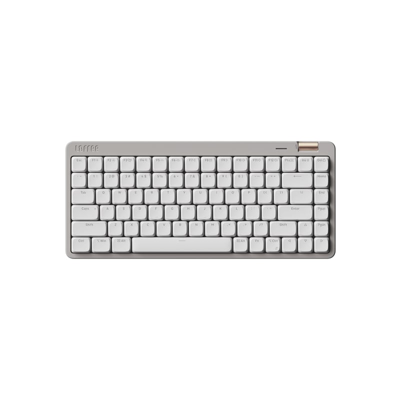 LOFREE Flow Lite 84-klávesová nízkoprofilová mechanická klávesnica, vymeniteľná batéria, 2.4G, Bluetooth a káblové pripojenie, Windows/Mac, Marble, US rozloženie