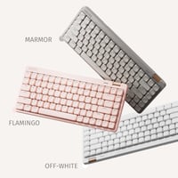 LOFREE Flow Lite 84-klávesová nízkoprofilová mechanická klávesnica, vymeniteľná batéria, 2.4G, Bluetooth a káblové pripojenie, Windows/Mac, Marble, US rozloženie 9