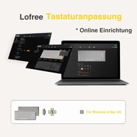 LOFREE Flow Lite100 Mechanikus Billentyűzet Vezeték Nélküli Bluetooth Mármor - marble 7