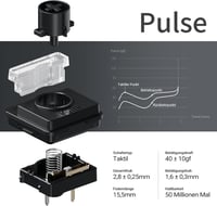 Nízkoprofilová mechanická klávesnica LOFREE Flow2 (nemecké rozloženie) – hliníková zliatina, hmatové spínače Pulse, nabíjateľná bezdrôtová, 3 režimy pripojenia, Win a Mac – vesmírne sivá, 100 % 3