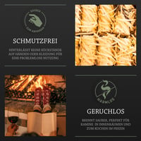 Log-Barn 500 db Természetes Fa Tűzgyújtó - Eco Wood Firelighter Szett Kályha, Grill és Kemence Használatra 4