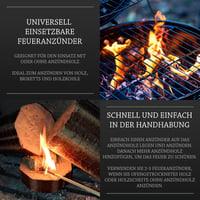 Log-Barn 500 db Természetes Fa Tűzgyújtó - Eco Wood Firelighter Szett Kályha, Grill és Kemence Használatra 6