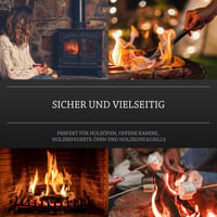 Log-Barn 500 db Természetes Fa Tűzgyújtó - Eco Wood Firelighter Szett Kályha, Grill és Kemence Használatra 3