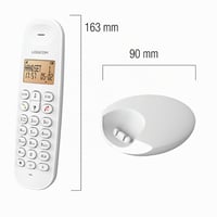 Logicom ILOA 150 DECT vezeték nélküli telefon - kihangosító, 300 m hatótáv, fehér 6