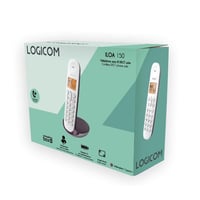 Bezdrôtový telefón Logicom ILOA 150 DECT – Hlasitý odposluch – Veľký 4-riadkový displej – Dosah 300 m – Doba hovoru 7 h – Baklažánovo fialová 7