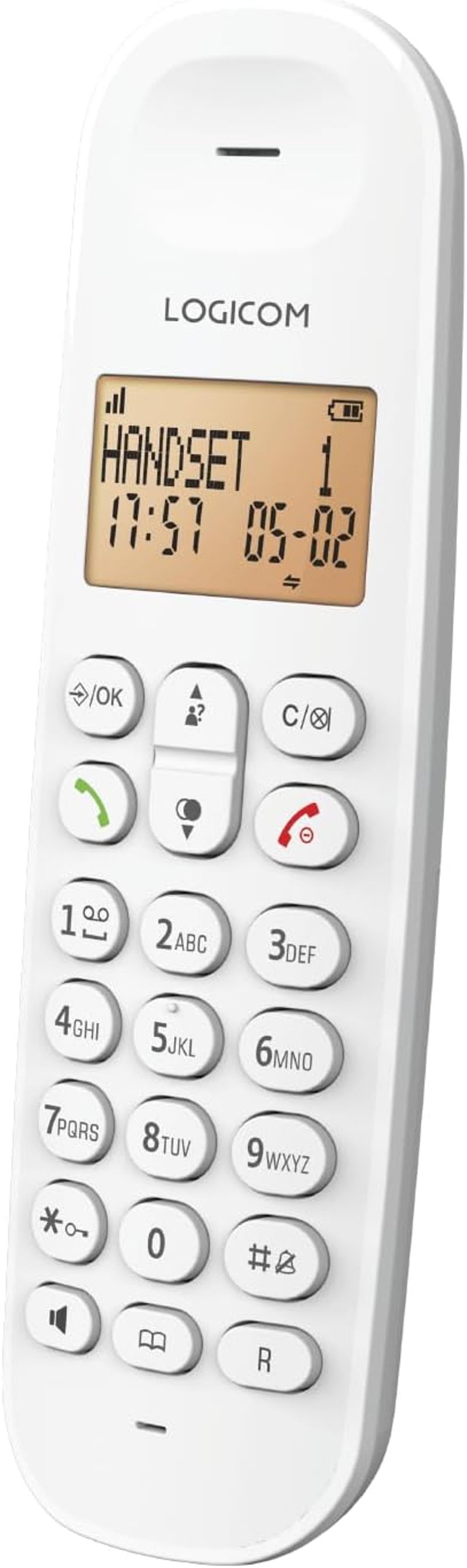 Logicom Iloa 155T DECT vezeték nélküli telefon, 15 perces üzenetrögzítés, kihangosítás