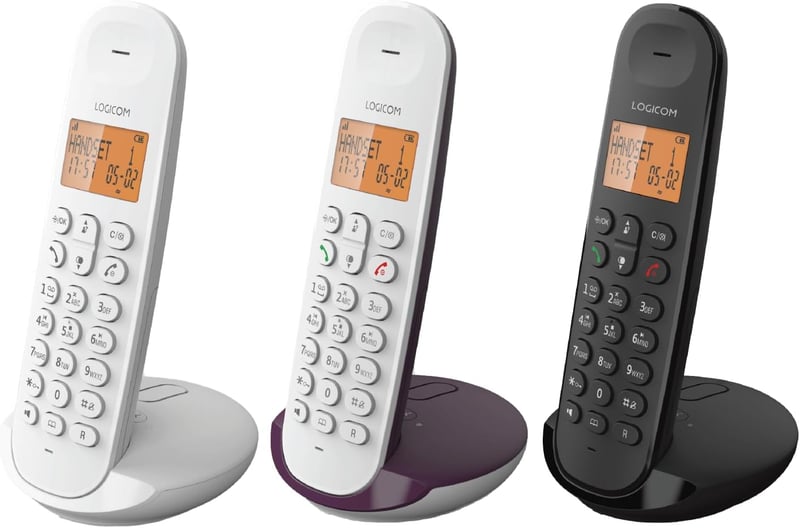 Logicom Iloa 155T DECT vezeték nélküli telefon, 15 perces üzenetrögzítés, kihangosítás